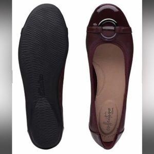 Clarks Gracelin Wind Women’s Burgundy Ballet Flats Shoes